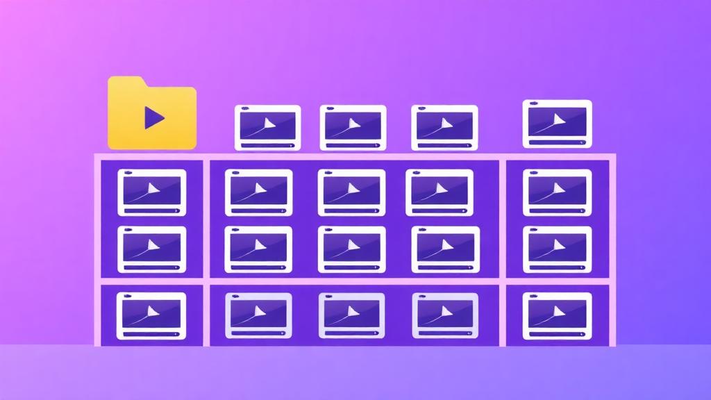 Illustration for organizing large video collections