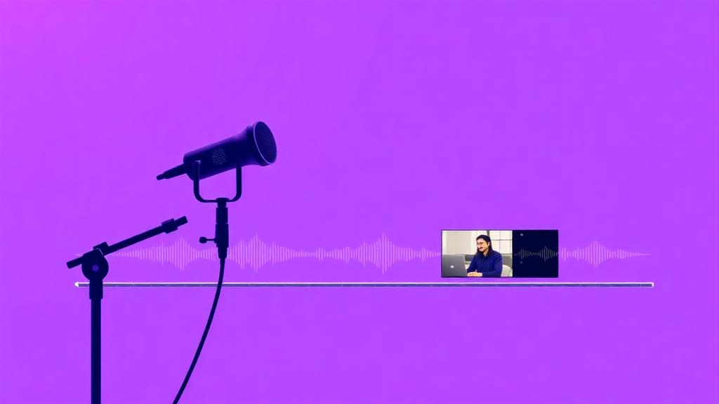 Illustration for preparing podcast-ready videos