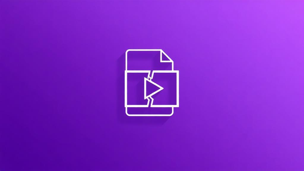 Illustration for fixing incompatible or damaged videos