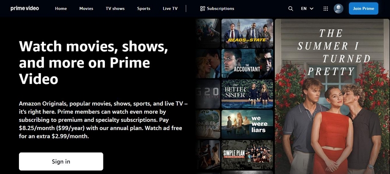 Amazon Prime Video | kissasian alternatives