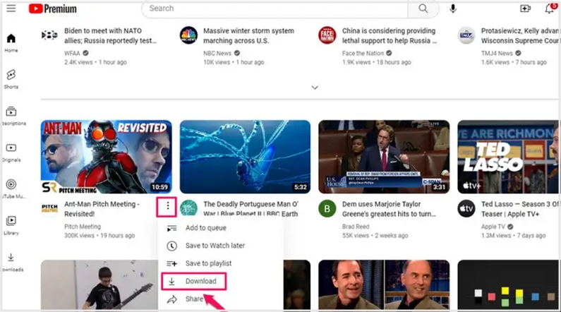 use Premium to download YouTube videos | Watch YouTube on Nintendo Switch