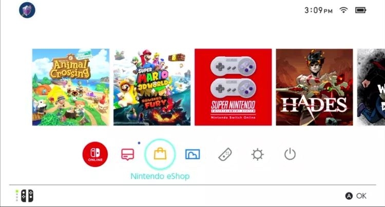 select Nintendo eShop | Watch YouTube on Nintendo Switch