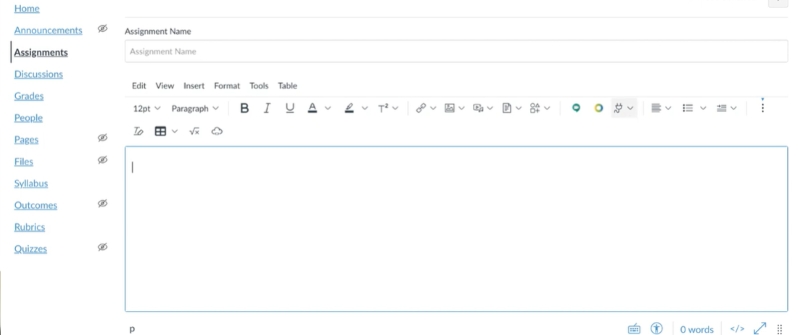 assignment editor | Embed YouTube Videos in Canvas
