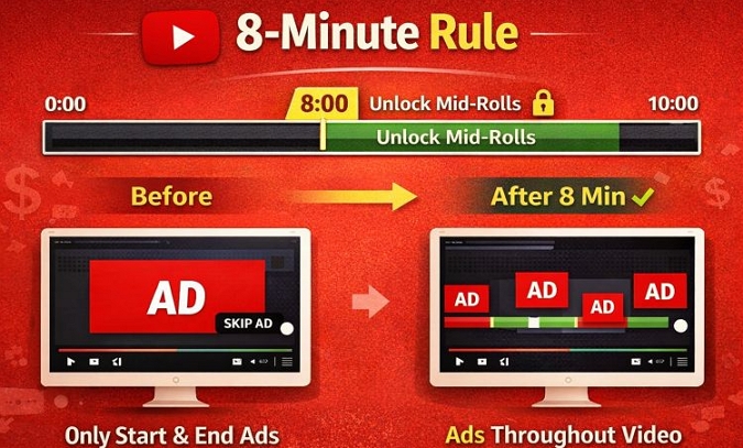 8-minute rule | UGC Video Makers for Creating YouTube Shorts