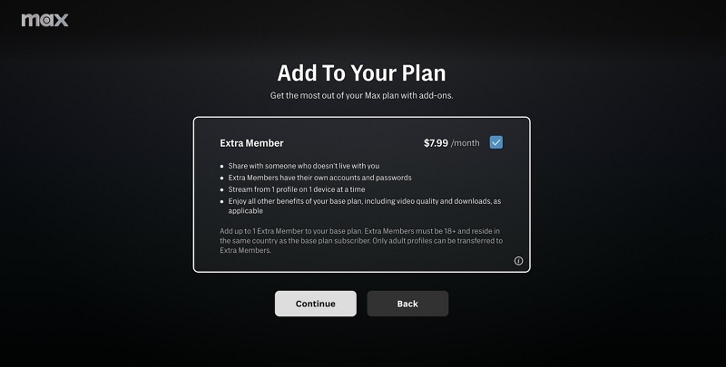 avoids the common issues | share an hbo max account