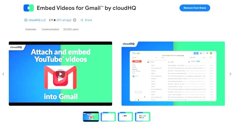 search for Embed YouTube Videos by cloudHQ | Embed a YouTube Video in an Email