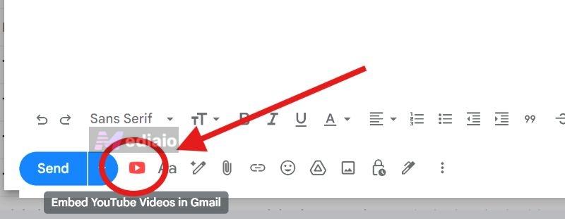 click Compose | Embed a YouTube Video in an Email