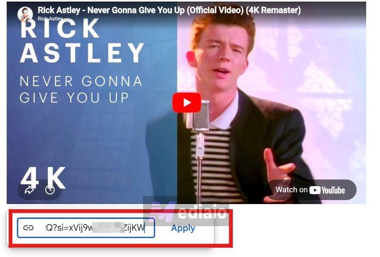 click Apply | Embed a YouTube Video in an Email