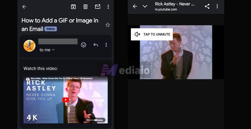 large thumbnail | Embed a YouTube Video in an Email