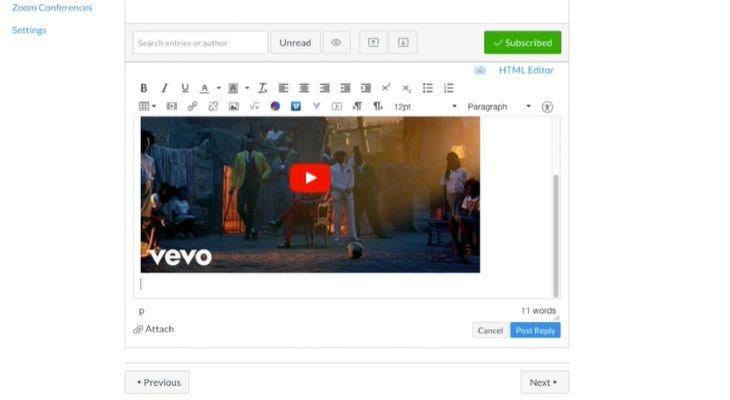 select Save and publish | Embed YouTube Videos in Canvas