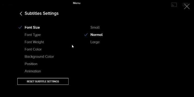 Subtitle Settings | Turn on Subtitles on Paramount Plus