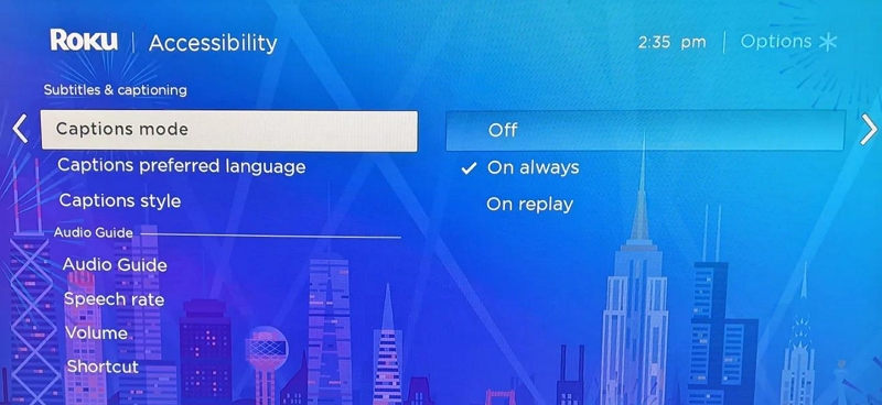 select Closed Captioning | Turn on Subtitles on Paramount Plus