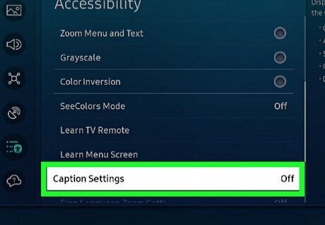 select Caption Settings | Turn on Subtitles on Paramount Plus