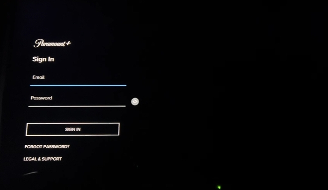 use account info | Watch Paramount Plus on PS4/PS5