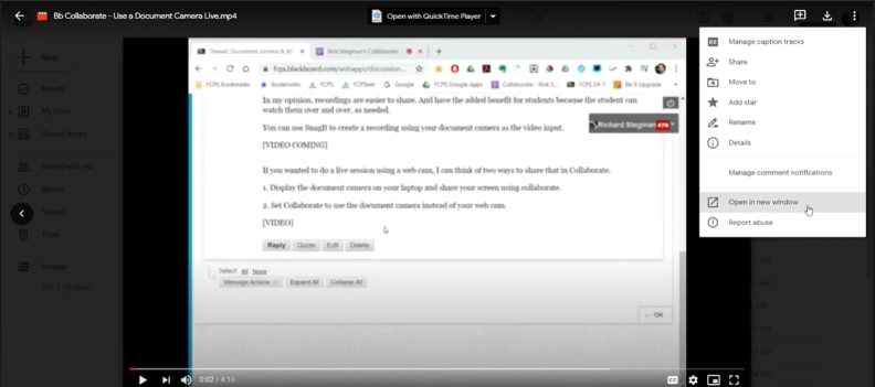 click hree-dot menu | Embed YouTube Videos in Canvas