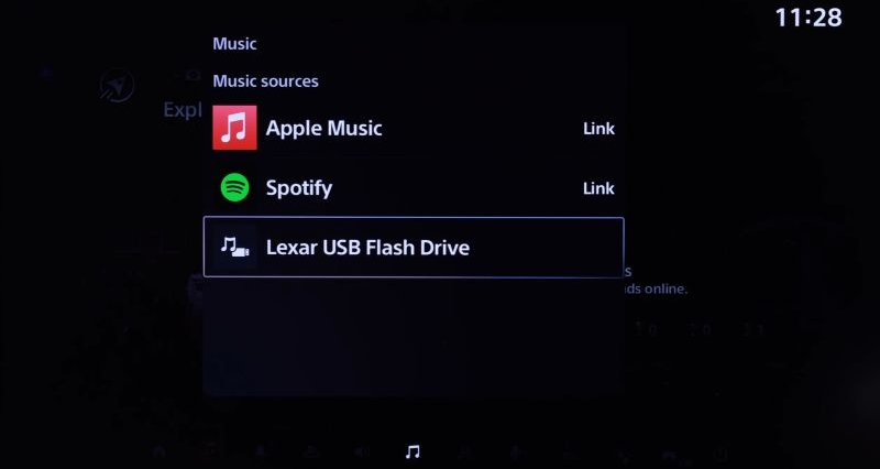 select inserted USB | Watch YouTube While Playing Games on PS5