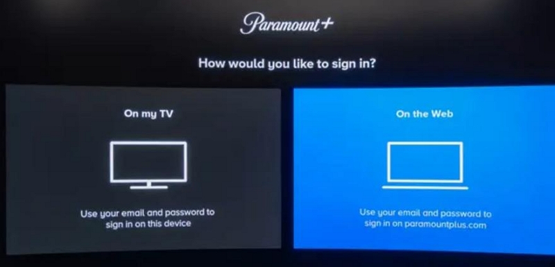 choose On my TV | Paramount Plus on Roku