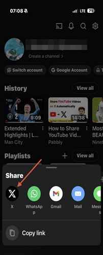 choose Twitter | Post YouTube Videos on X with Preview