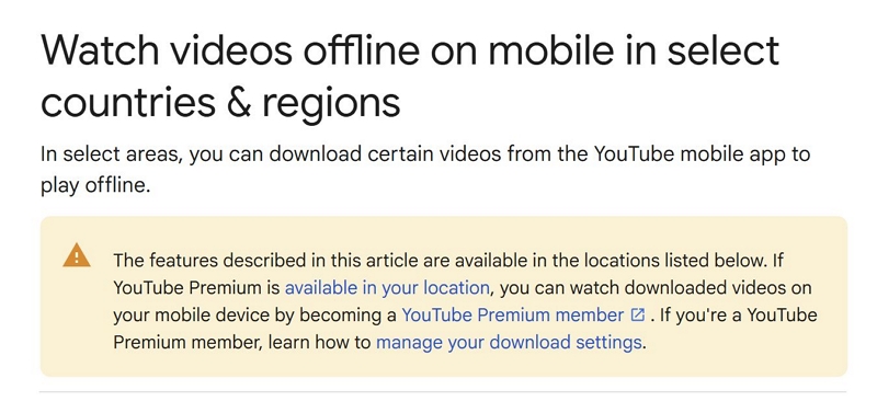 YouTube Premium | Save YouTube Videos to Your iPhone Camera Roll