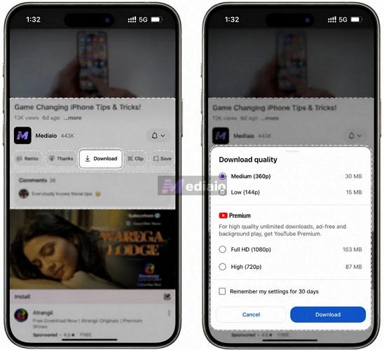 wait for download | Save YouTube Videos to Your iPhone Camera Roll