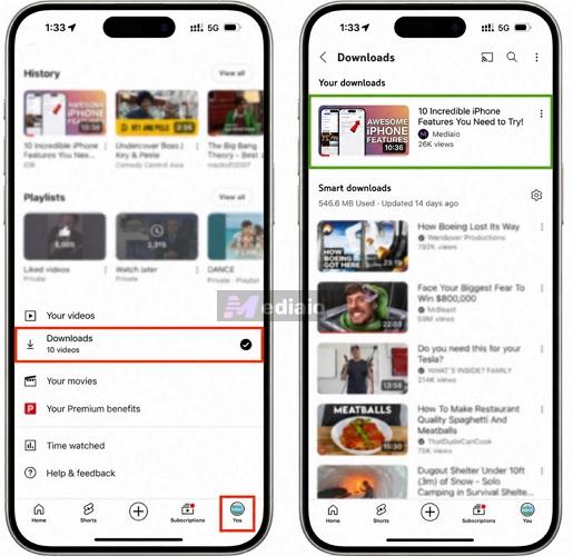 tap three dots | Save YouTube Videos to Your iPhone Camera Roll
