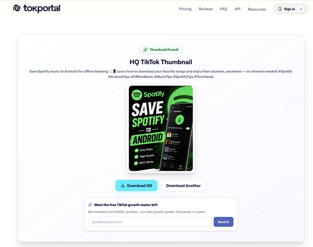 click Fetch | TikTok Thumbnail Downloaders