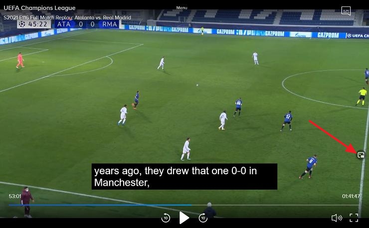 press Home button | Picture in Picture for Paramount Plus