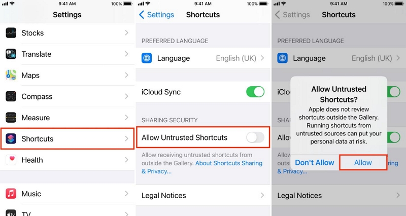 open Settings | Save YouTube Videos to Your iPhone Camera Roll