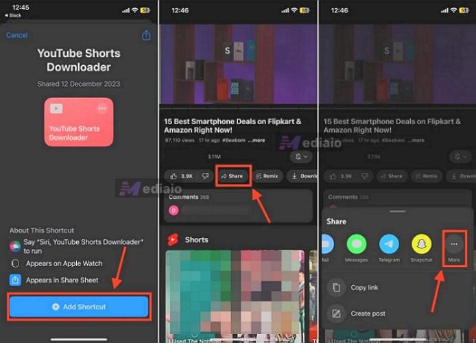 paste copied YouTube link | Save YouTube Videos to Your iPhone Camera Roll