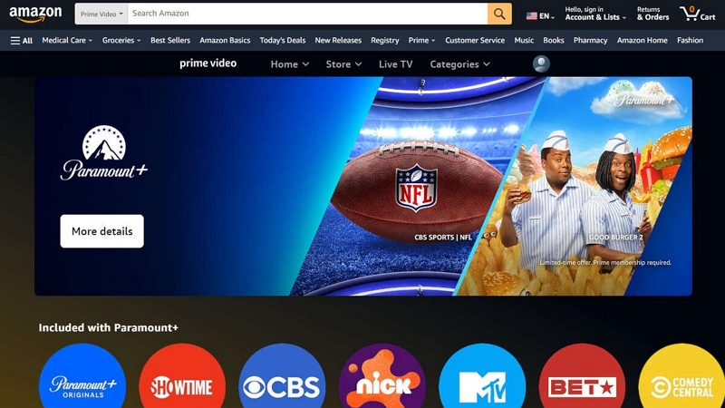 watch Paramount+ via Prime | Paramount Plus Error Code 111 
