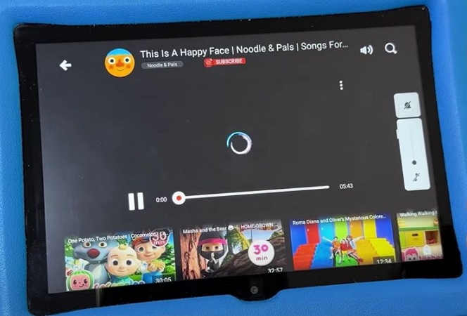 child’s profile | Watch YouTube on Fire Tablet