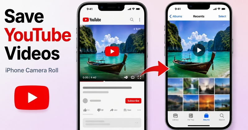 save YouTube videos local iPhone | Save YouTube Videos to Your iPhone Camera Roll